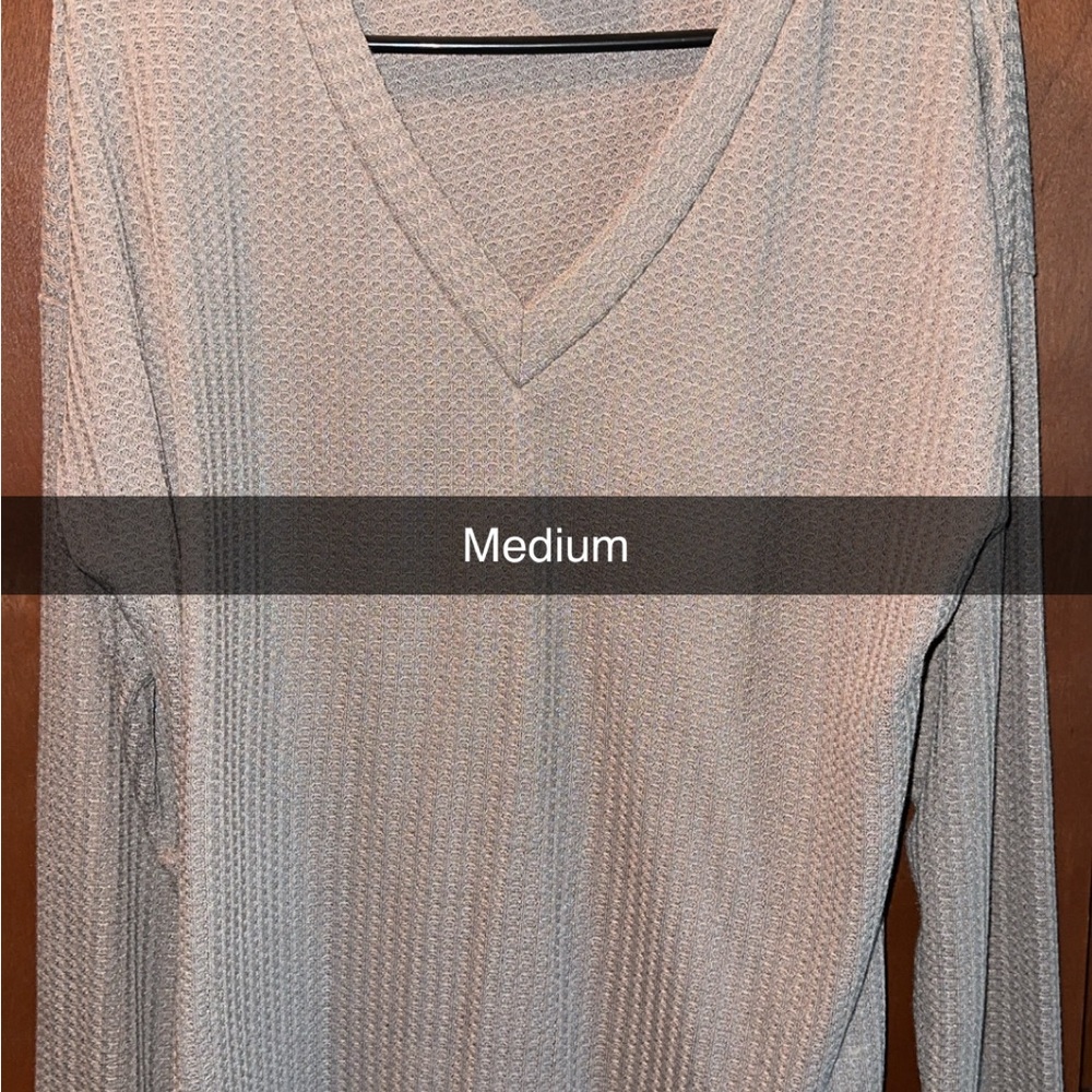 Women's V-Neck  - Gray